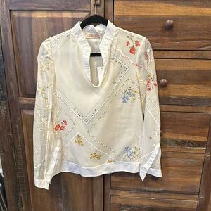 Tory Burch Handkerchief Embroidered Tunic